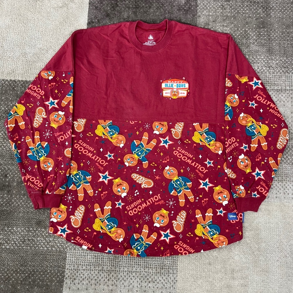 Disney Spirit Jersey Jollywood Nights Ollie Gingerbread Maroon Mens Large Adult